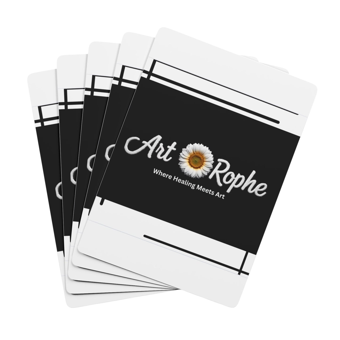 Poker Playing Cards — ArtRophe Daisy Logo Deck (Custom Spade Design)