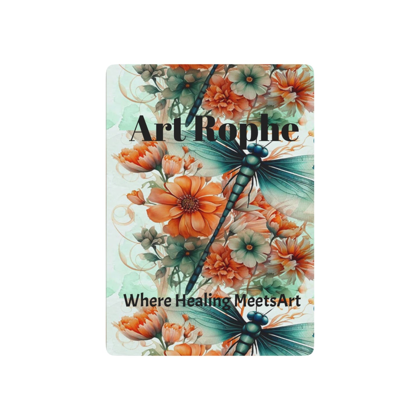 Floral Dragonfly Poker Cards — Custom Playing Card Deck