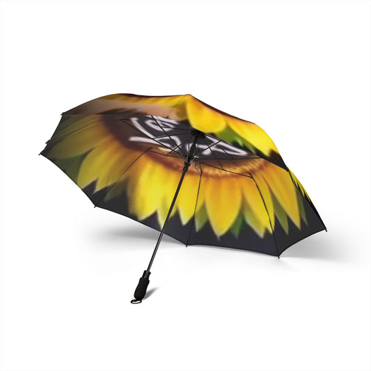 Sunflower 'Hit Replay' Foldable Umbrella — Compact Semi-Automatic Rain Parasol